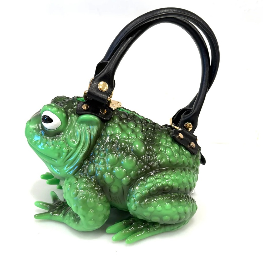 Restocked! Original Windy Willow Green Glow Frog Toad Whimsical Handbag